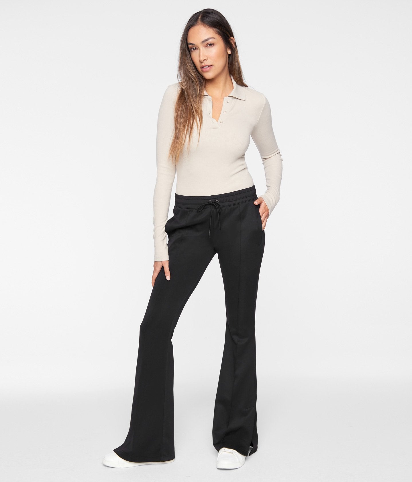 Black Cotton Flared Pant – Gulaal